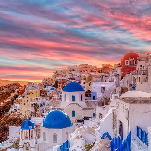 Santorini village